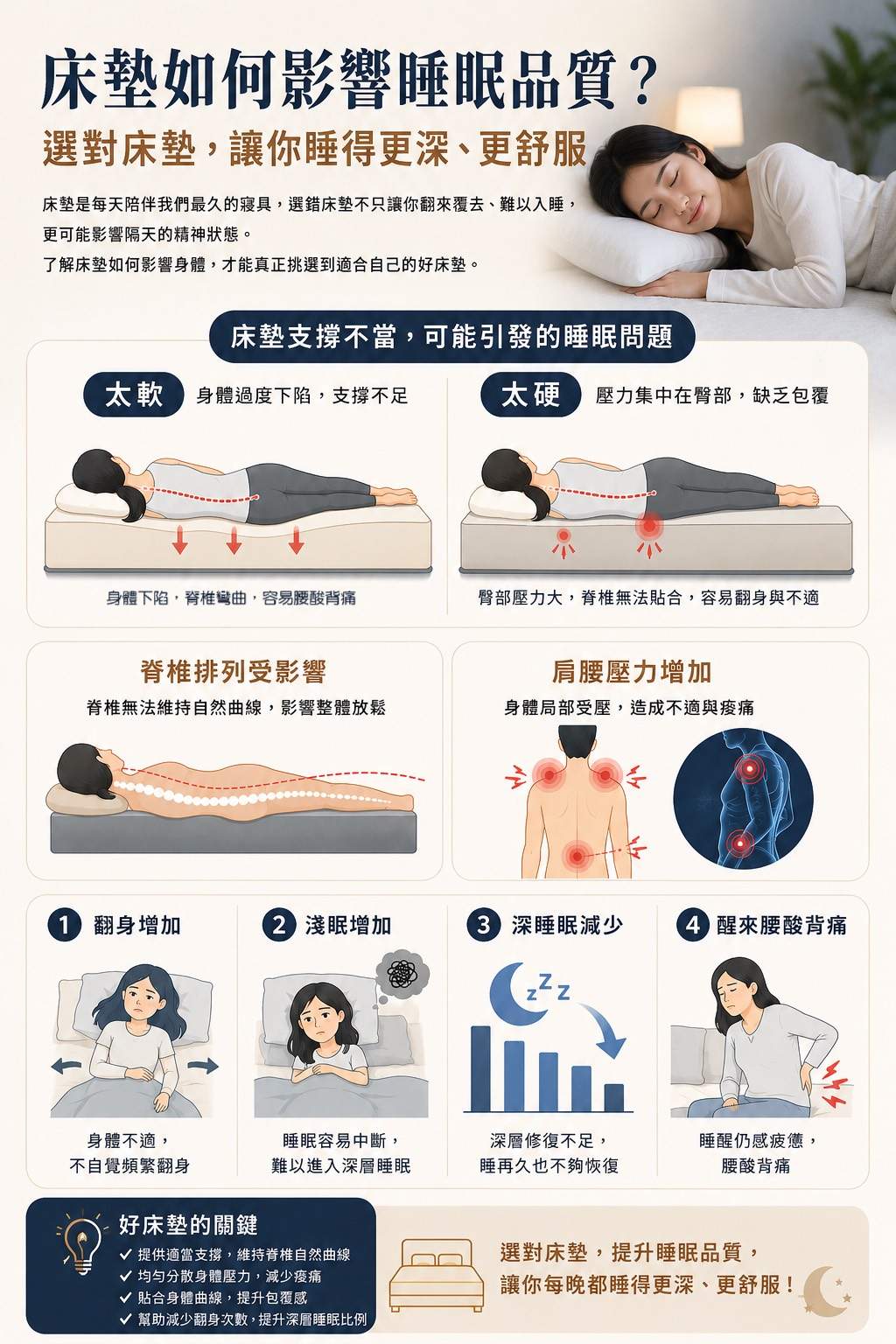 失眠 床墊