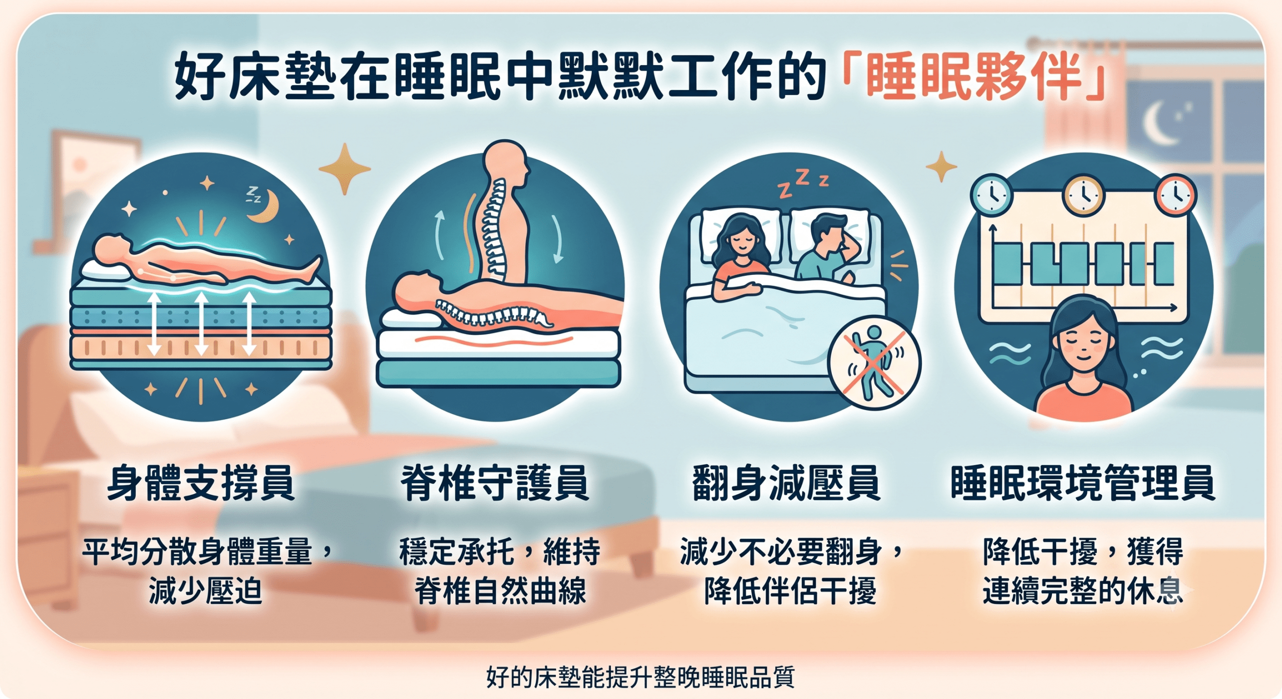 床墊如何影響睡眠品質