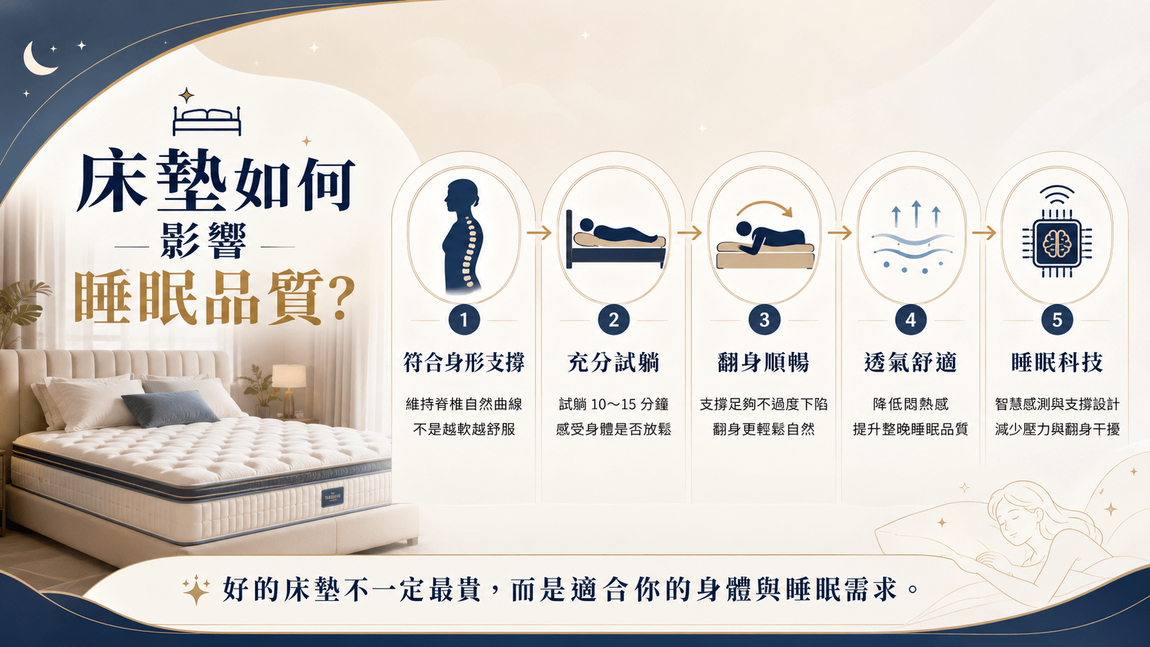 床墊如何影響睡眠品質